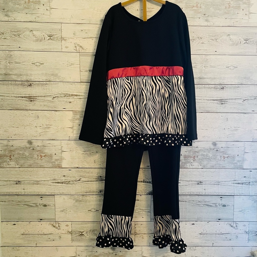 Matching Set, Leopard Print Pants and Top